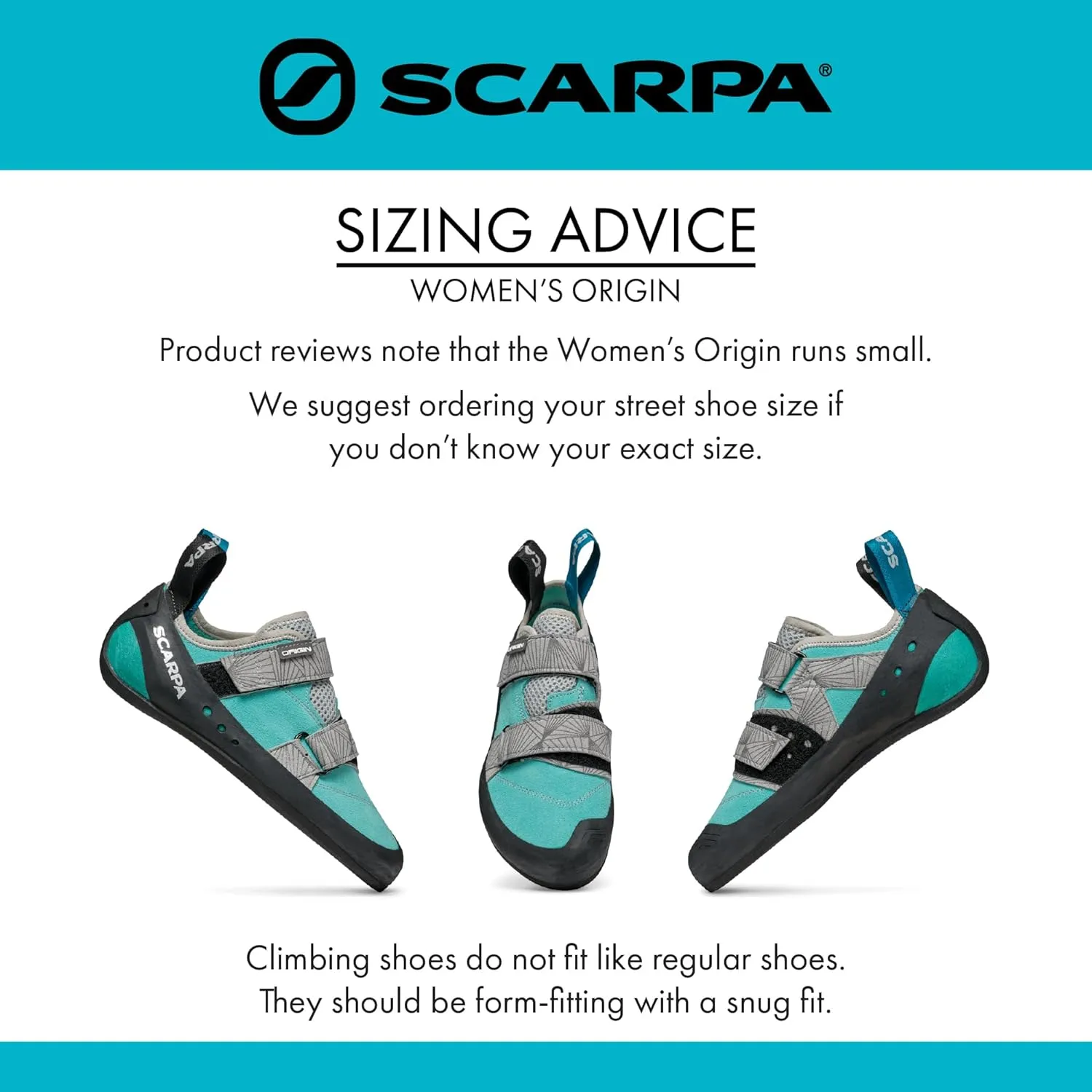 SCARPA Women's Origin Rock Climbing Shoes for Gym and Sport Climbing - Low-Volume, Women's Specific Fit
