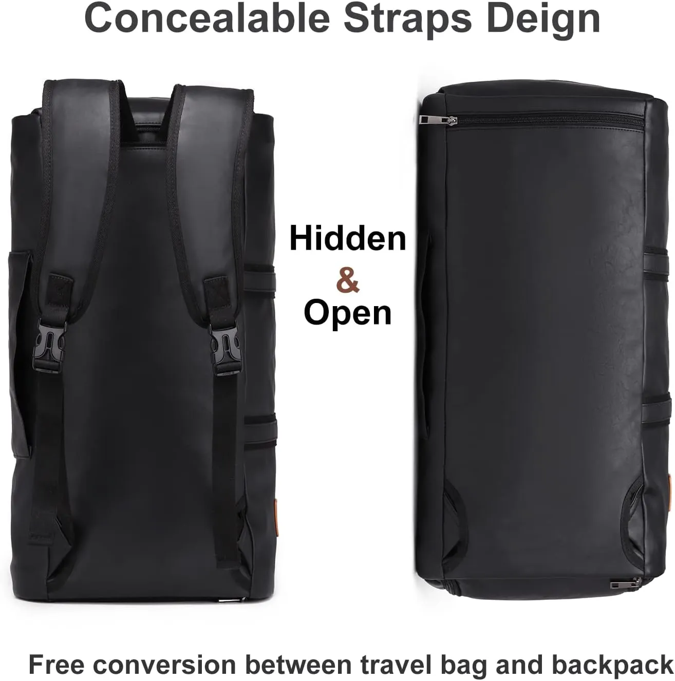 seyfocnia Convertible Travel Garment Bag,Carry on Garment Duffel Bag for Men Women - 2 in 1 Hanging Suitcase Suit Business Travel Bag