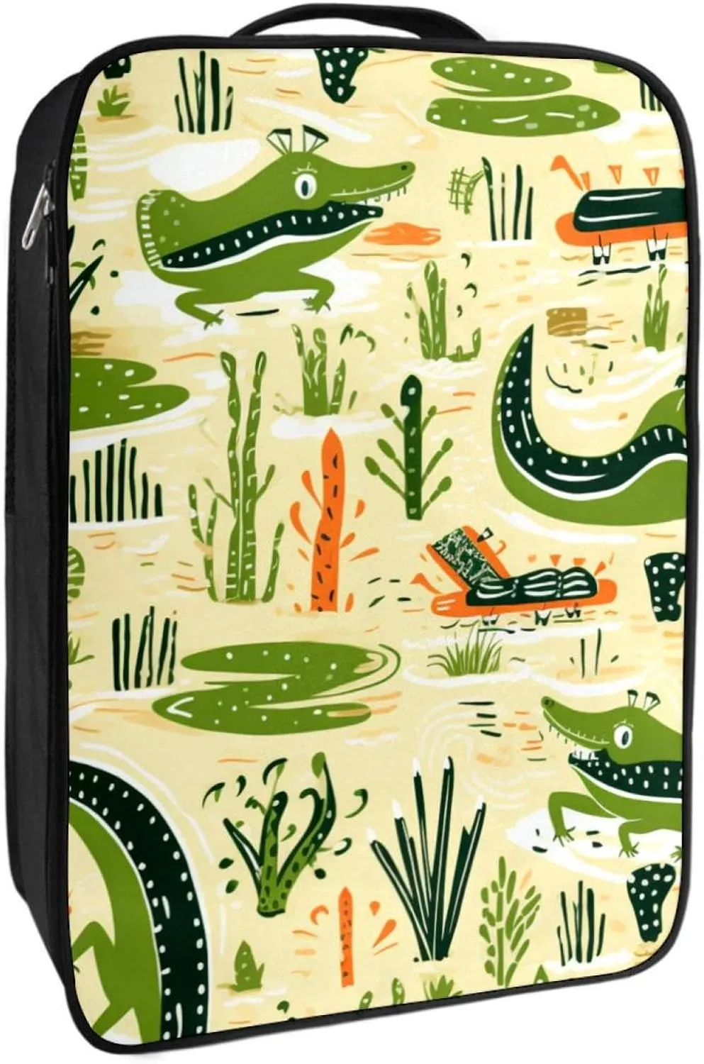 Shoe Bags for Travel,Travel Shoe Bags for Packing,Shoe Travel Bag,Crocodile Green Plant