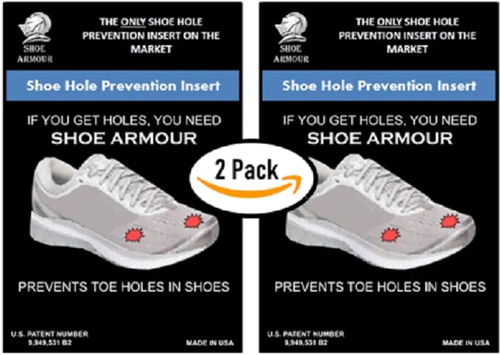 Shoe Hole Prevention Insert (Toe Box and Pinky Toe Areas)