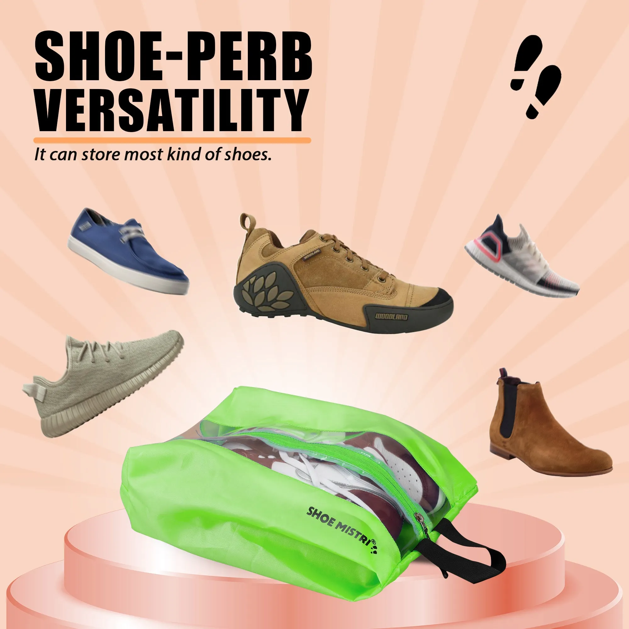 Shoe Mistri Shoe Pouch - Multicolor (Pack of 8)