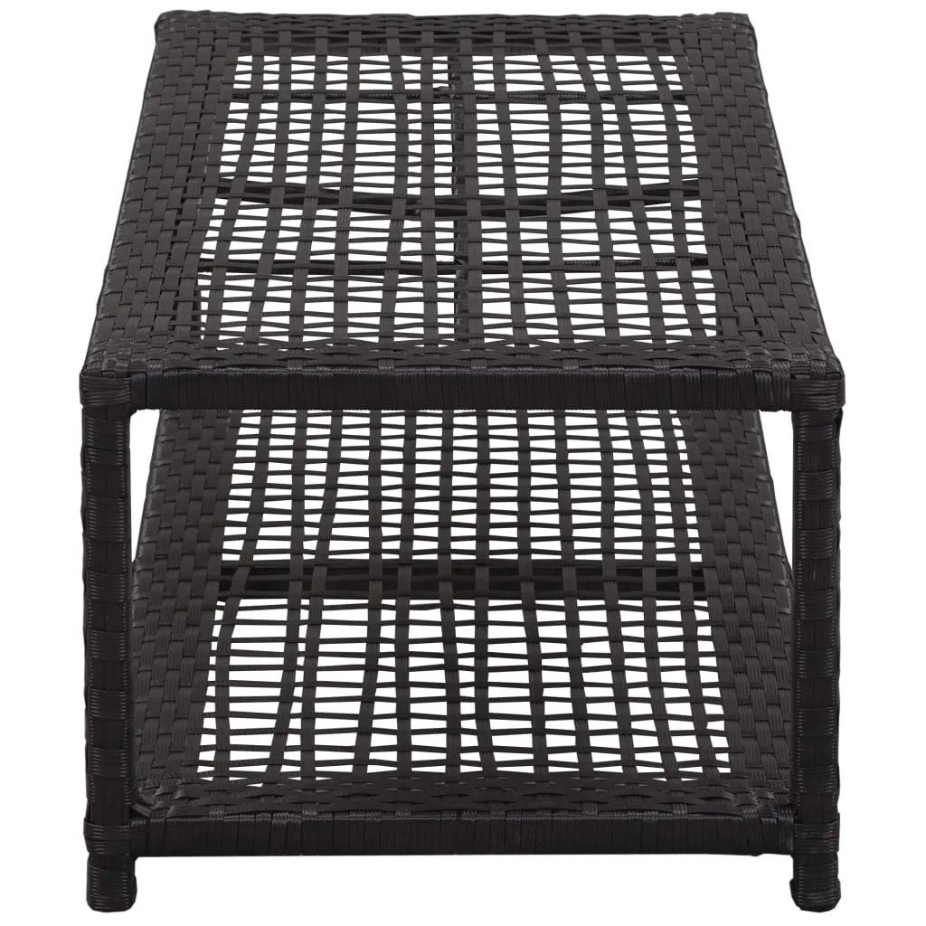 Shoe Rack Shoe Storage Organizer Shoe Shelf Holder Entryway Poly Rattan