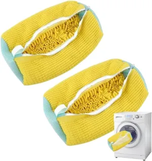 Shoe Washing Machine Bag,Reusable Laundry Shoe Bag fit Sneaker Gym Shoes & All Shoe Types and Sizes,Cleaning Shoes in Washer or Dryer (2)