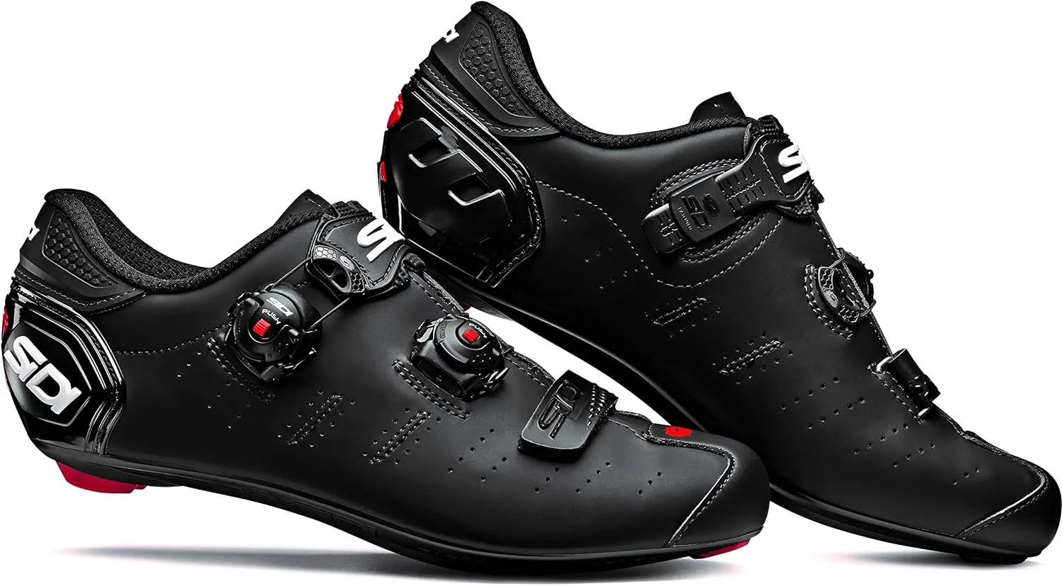 SiDI | Cycling Shoes, Professional Men's Road Bike Shoes ERGO 5 MEGA, Integrated Heel, Innovative Closure System, Carbon Composite 20 Sole