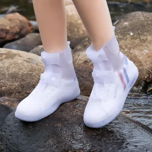 Silicone Shoe Covers for Rain Waterproof Galoshes Overshoes Not-Slip Rain Shoe Protectors for Man Women Durable Reusable Sand Control Foldable Snow Boots