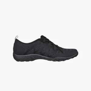 Skechers 100301/BLK BREATHE-EASY-INFI-KNITY Womens Slip-On Trainers Black