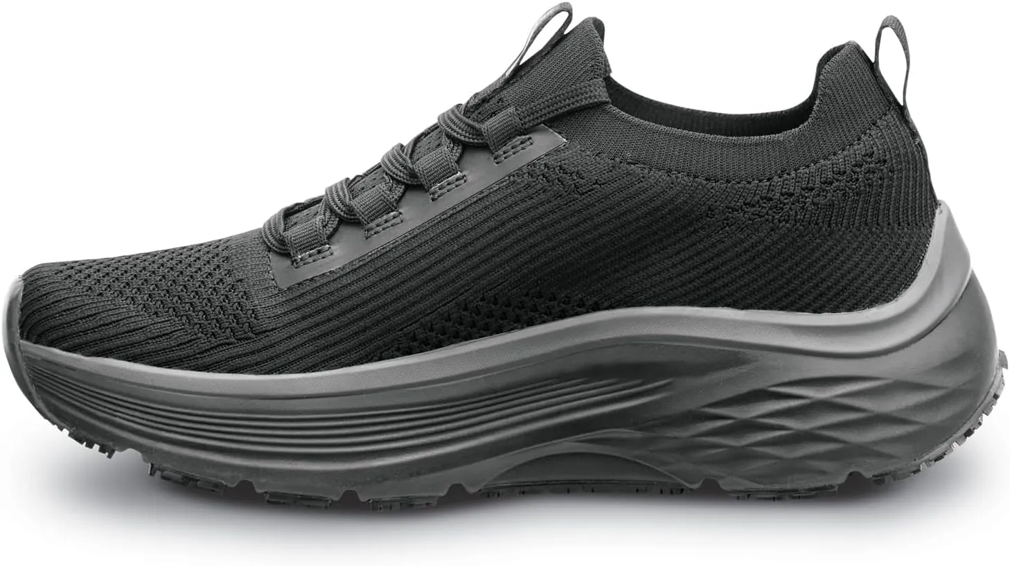Skechers Work Addison, Arch Fit, Women's, Black, Soft Toe, MaxTrax Slip Resistant, EH, Low Athletic, Work Shoe