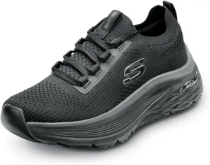 Skechers Work Addison, Arch Fit, Women's, Black, Soft Toe, MaxTrax Slip Resistant, EH, Low Athletic, Work Shoe