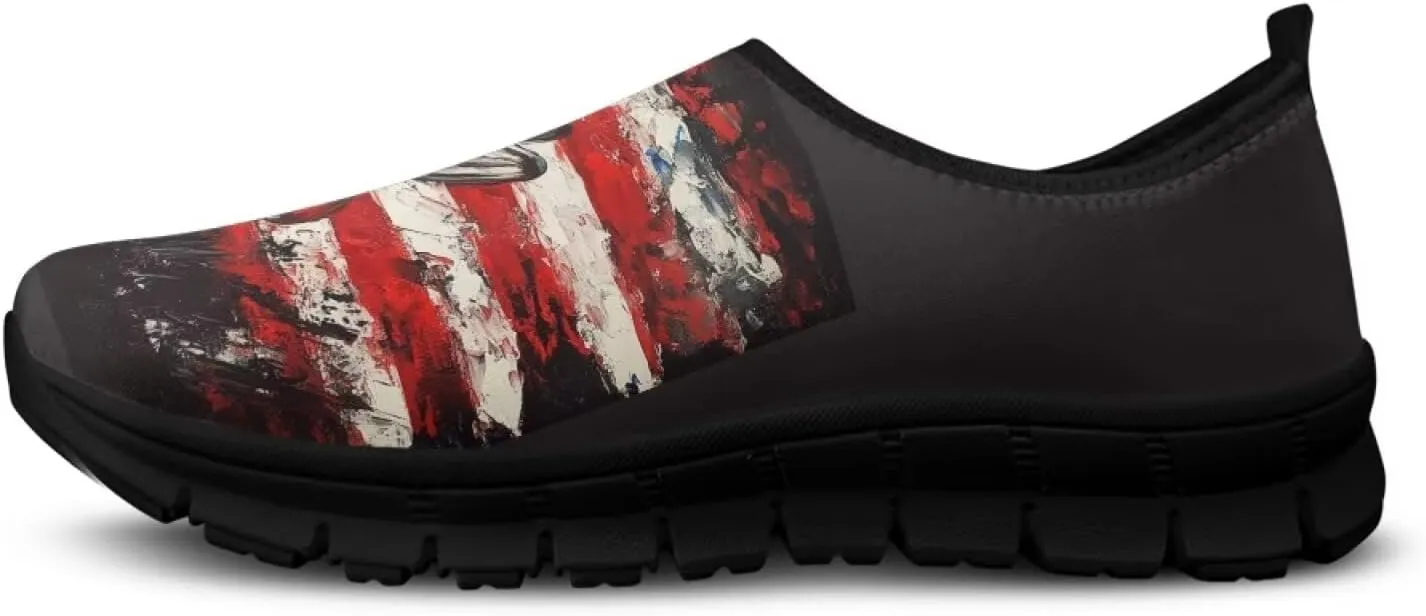Skull Loafers for Men Comfort Low Top Leisure Driving Shoes Business Slip On Work Shoes Walking Sneakers