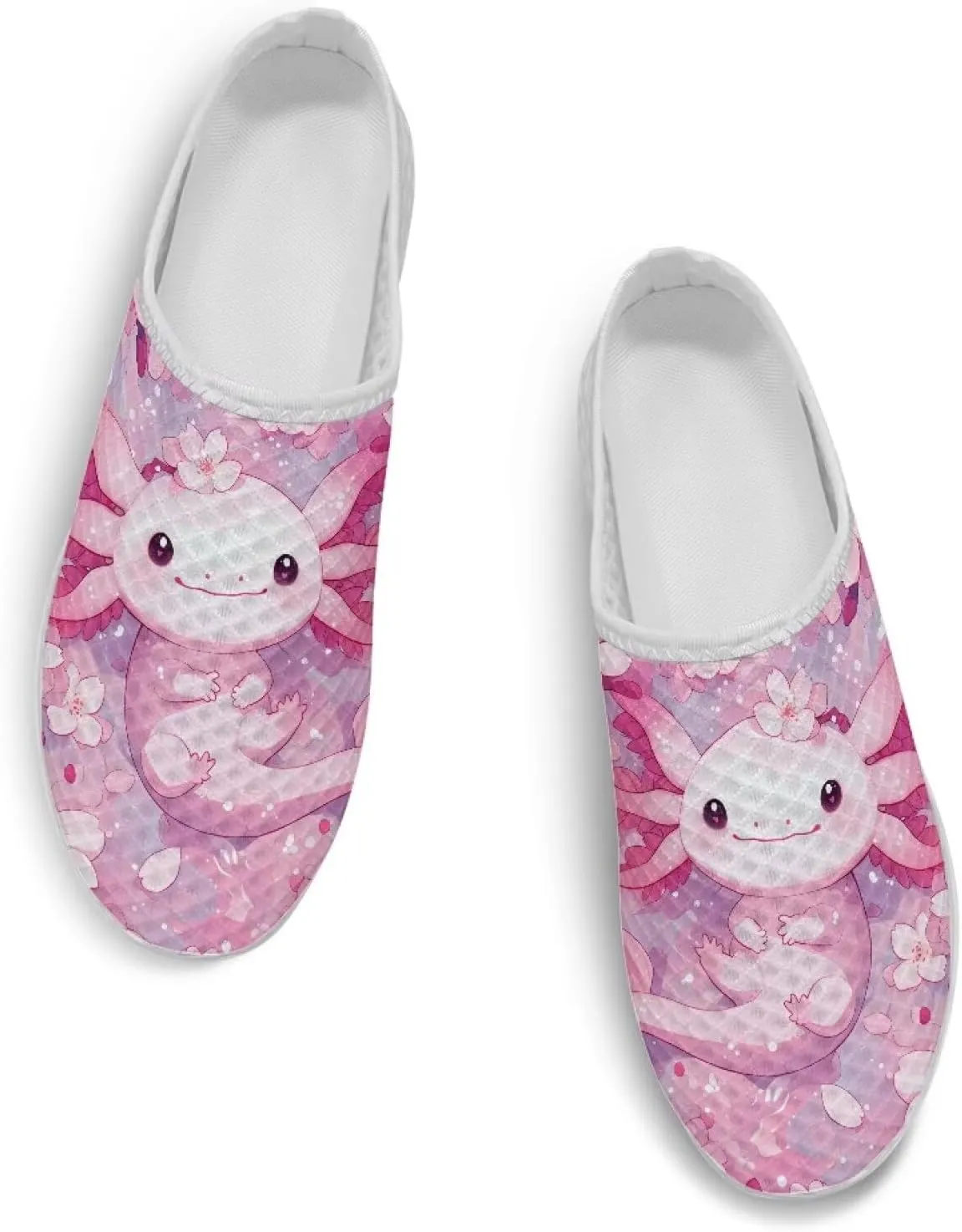 Slip On Flats Shoes for Women's Lightweight Soft Casual Office Half Slippers Elastic Non Slip Loafers Size 6-13.5 White Sole