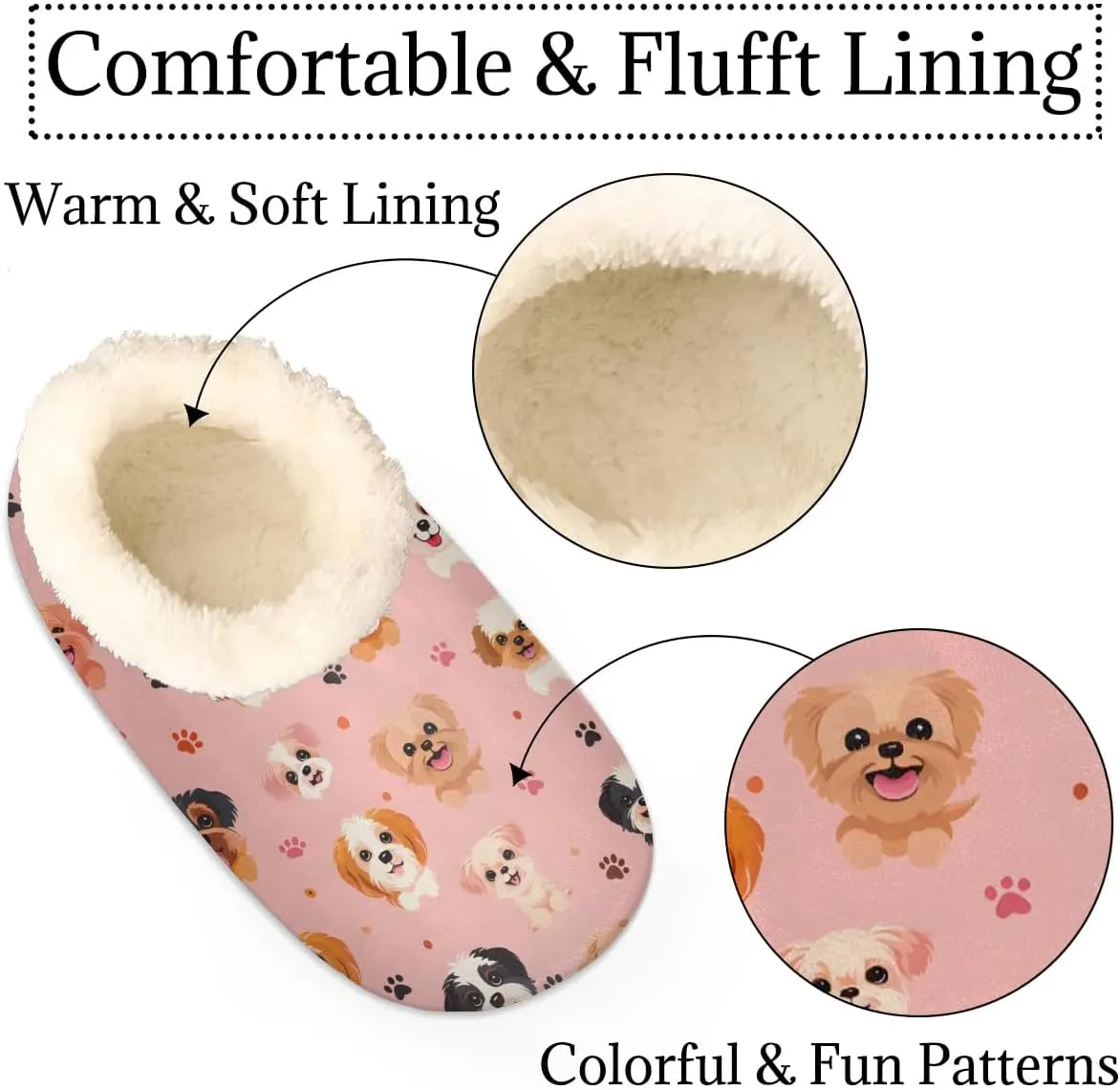 Slipper for Women Men, Fuzzy Memory Foam House Slippers Soft Cozy Warm Closed Back Slippers Lightweight Non-Slip Home Shoes Indoor Slippers