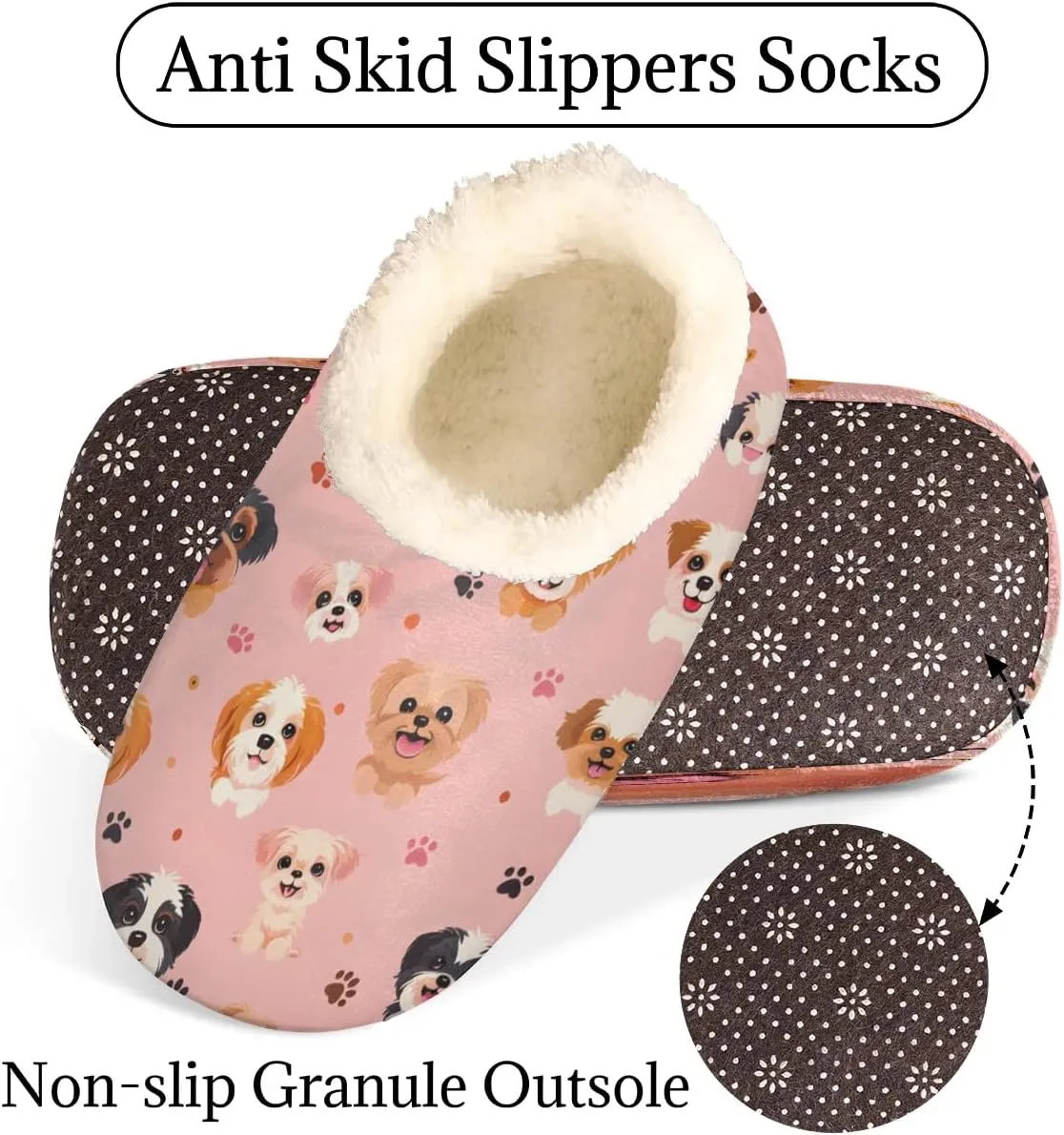Slipper for Women Men, Fuzzy Memory Foam House Slippers Soft Cozy Warm Closed Back Slippers Lightweight Non-Slip Home Shoes Indoor Slippers