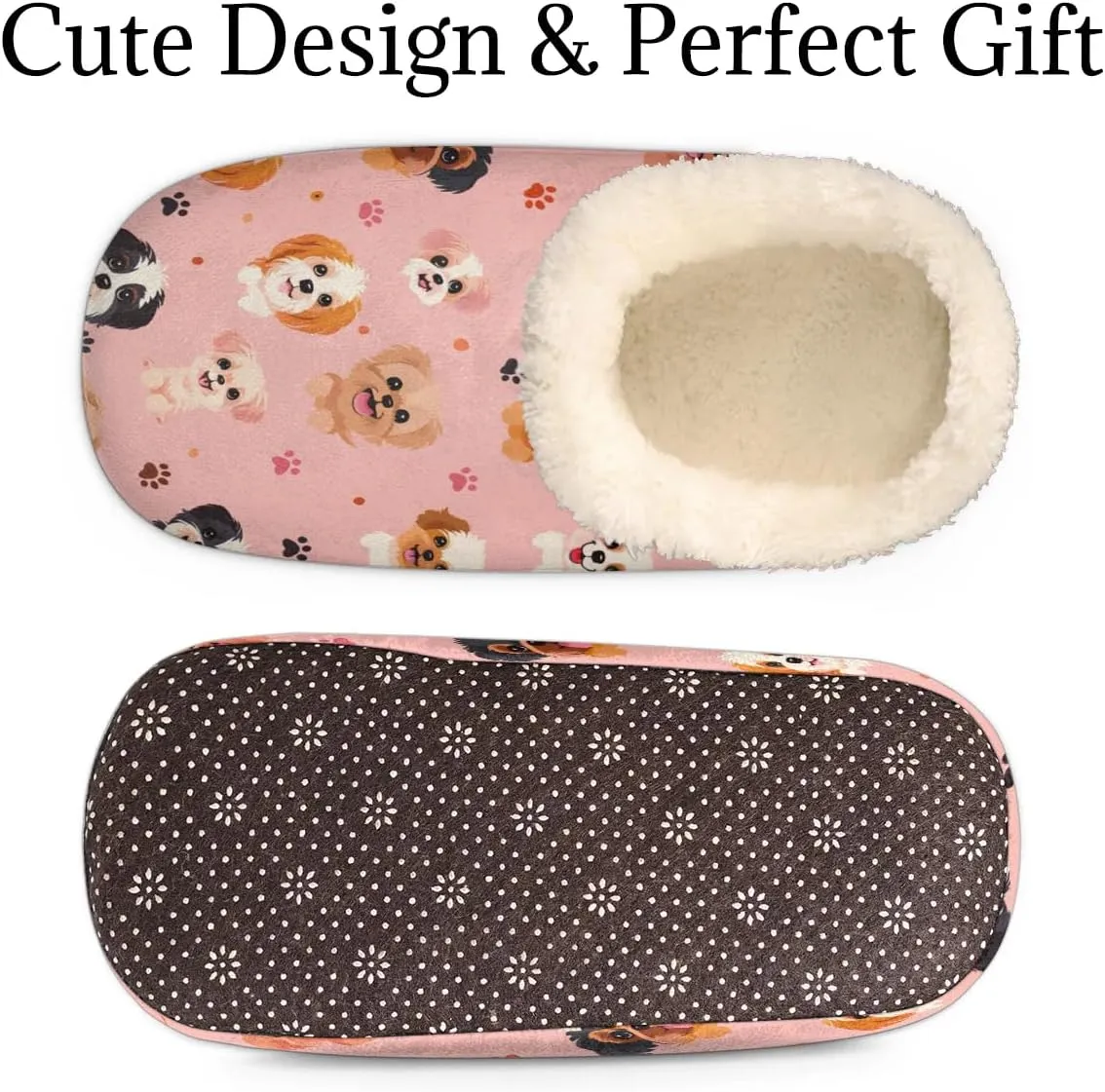 Slipper for Women Men, Fuzzy Memory Foam House Slippers Soft Cozy Warm Closed Back Slippers Lightweight Non-Slip Home Shoes Indoor Slippers