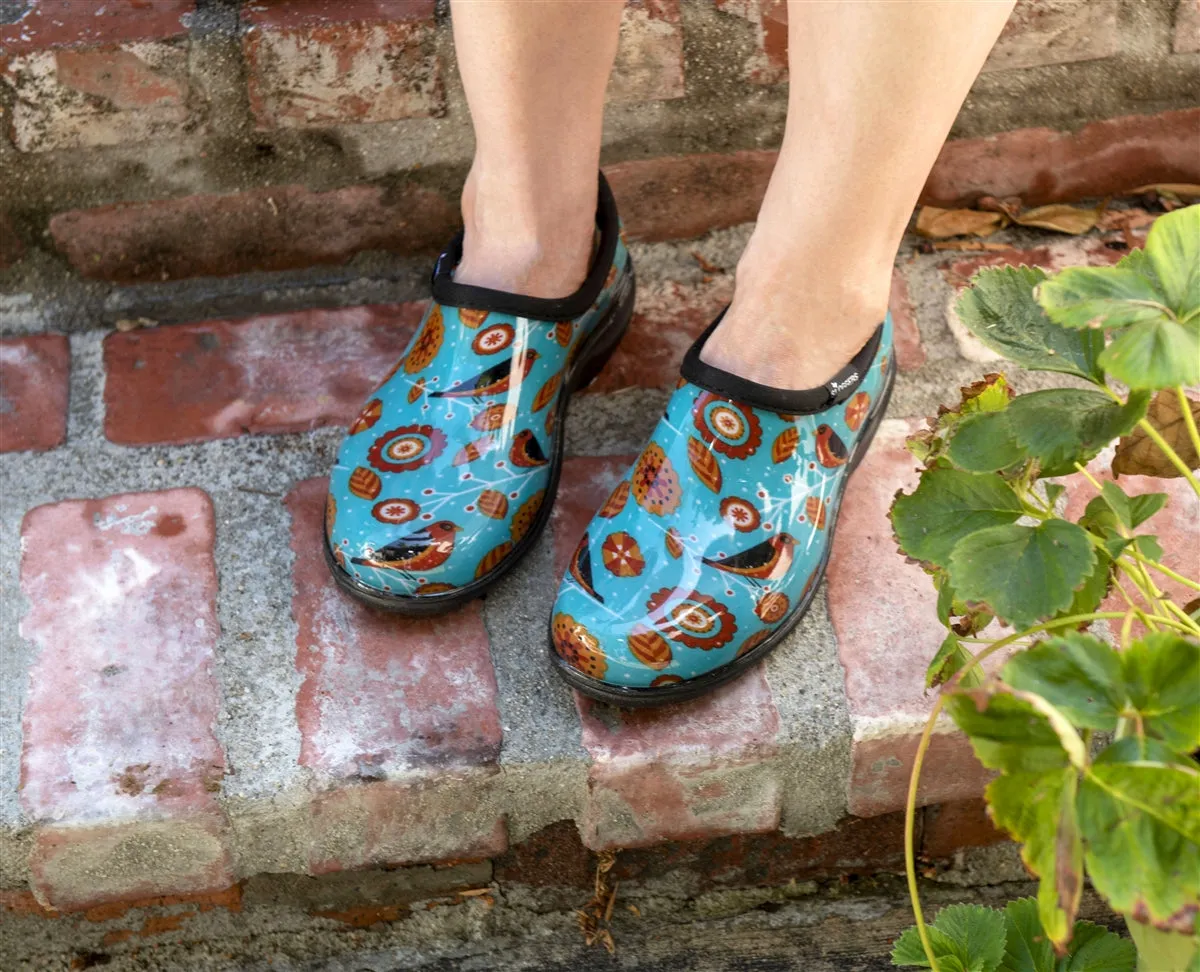 Sloggers Birds Turquoise Women's Waterproof Comfort Shoes 5123BRDTQ