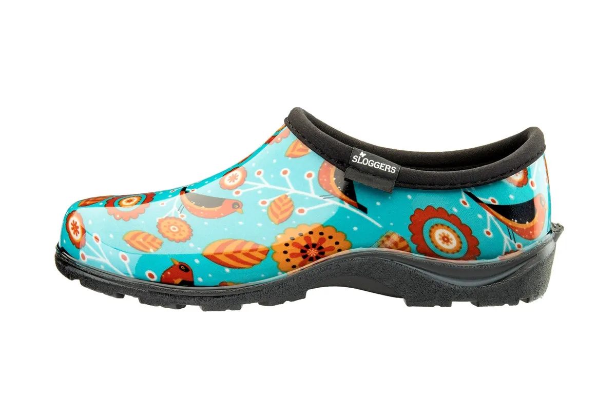 Sloggers Birds Turquoise Women's Waterproof Comfort Shoes 5123BRDTQ