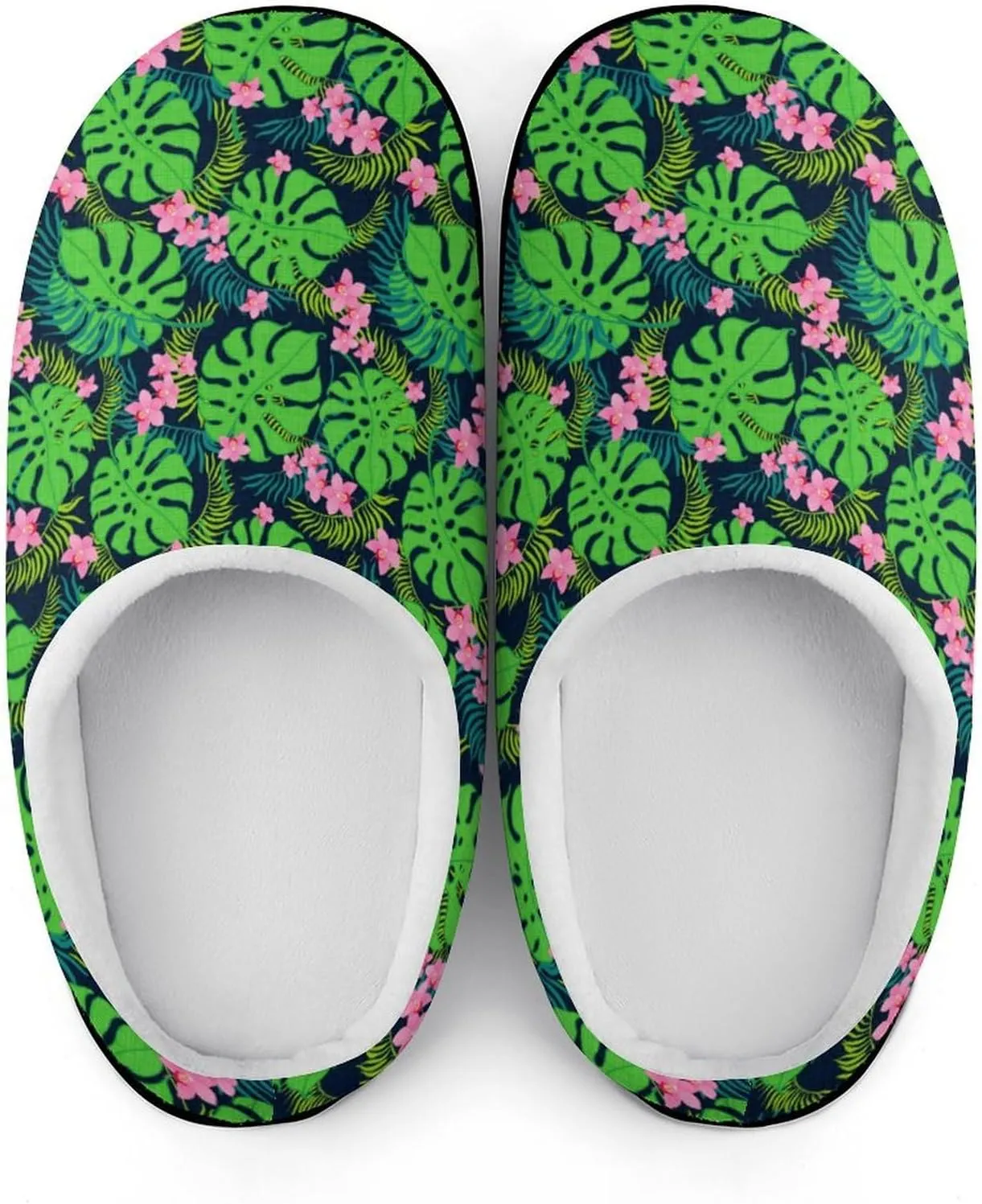 Sloth Happy Halloween Slippers For Women Memory Foam Cotton House Clog Slippers Comfy Slip-On Shoes Indoor Outdoor