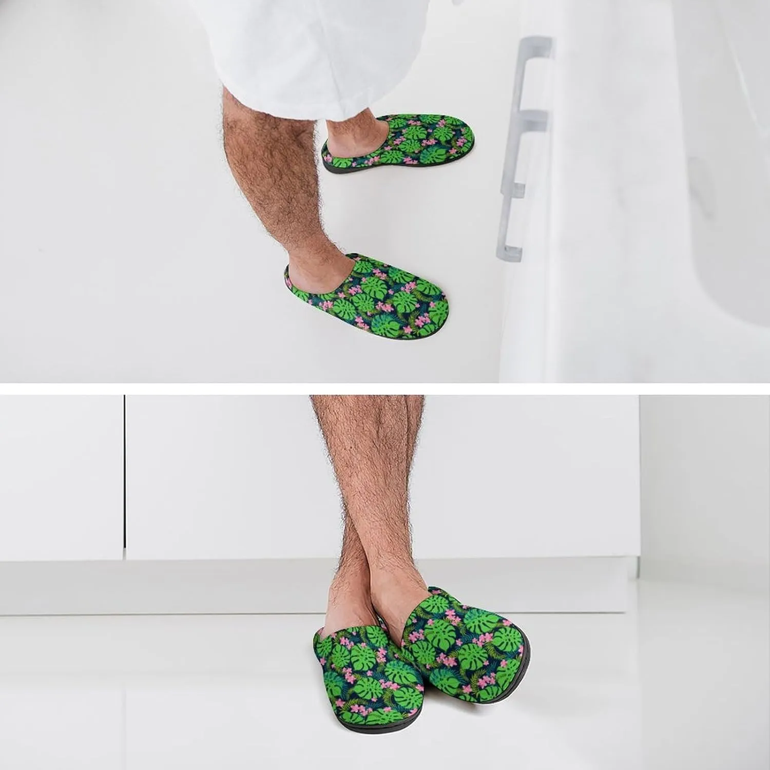 Sloth Happy Halloween Slippers For Women Memory Foam Cotton House Clog Slippers Comfy Slip-On Shoes Indoor Outdoor