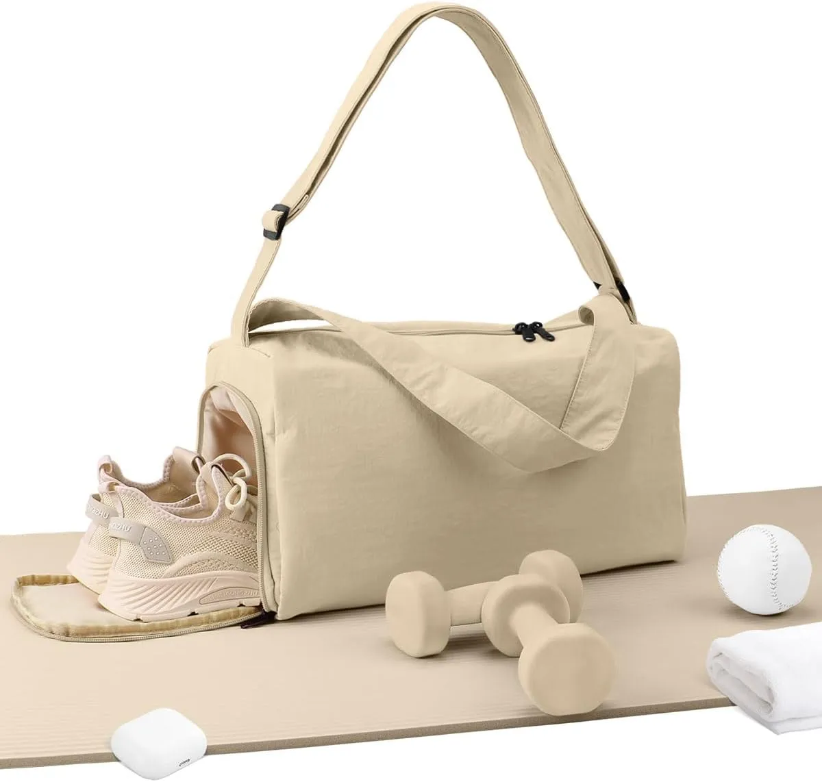 Small Duffle Bag for Women Men,Travel Gym Duffle Bag, Lightweight Small Travel Bag With Shoe Compartment & Wet Pocket, Perfect for Men & Women, Travel, Gym, Swim, Yoga, Weekend Bags