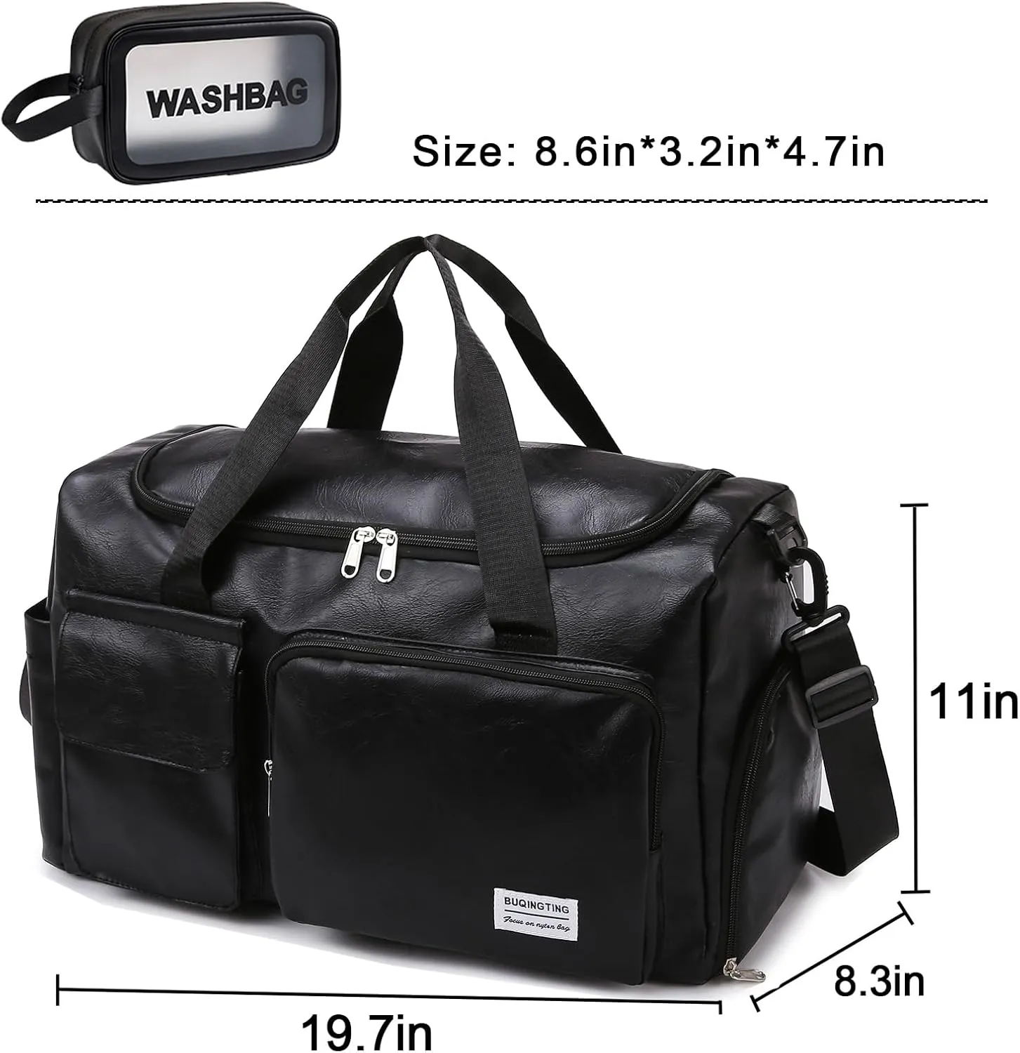 Small Gym Bag for Women, Travel Duffle Bag Carry On Weekender Bag with Shoe Compartment