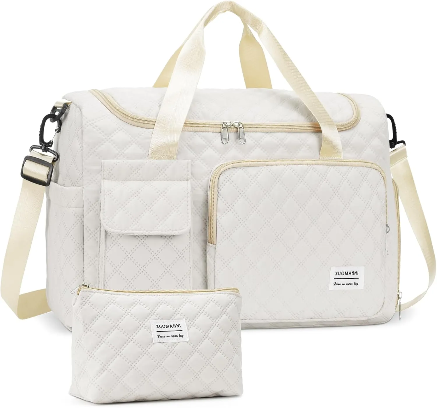 Small Gym Bag for Women, Weekender Bags for Women with Shoe Compartment, Travel Duffle Bag Carry On Overnight Bag with Toiletry Bag, Hospital Bags for Labor and Delivery