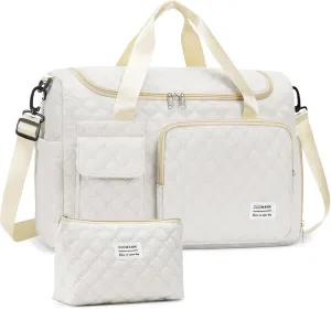 Small Gym Bag for Women, Weekender Bags for Women with Shoe Compartment, Travel Duffle Bag Carry On Overnight Bag with Toiletry Bag, Hospital Bags for Labor and Delivery