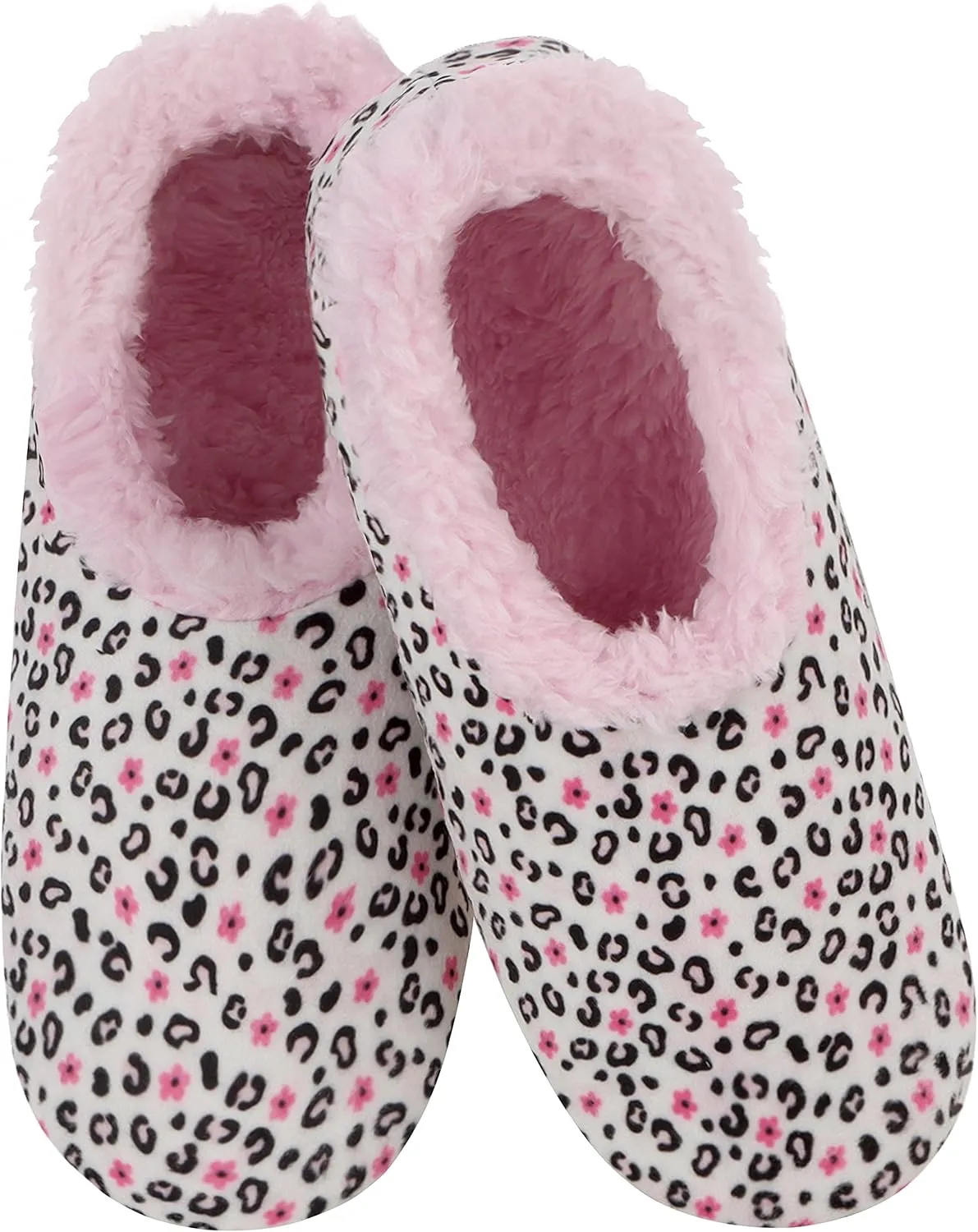 Snoozies Slipper Socks for Women Indoor, Cozy Sherpa-Lined Womens Slippers Non-Skid, Ladies Gifts
