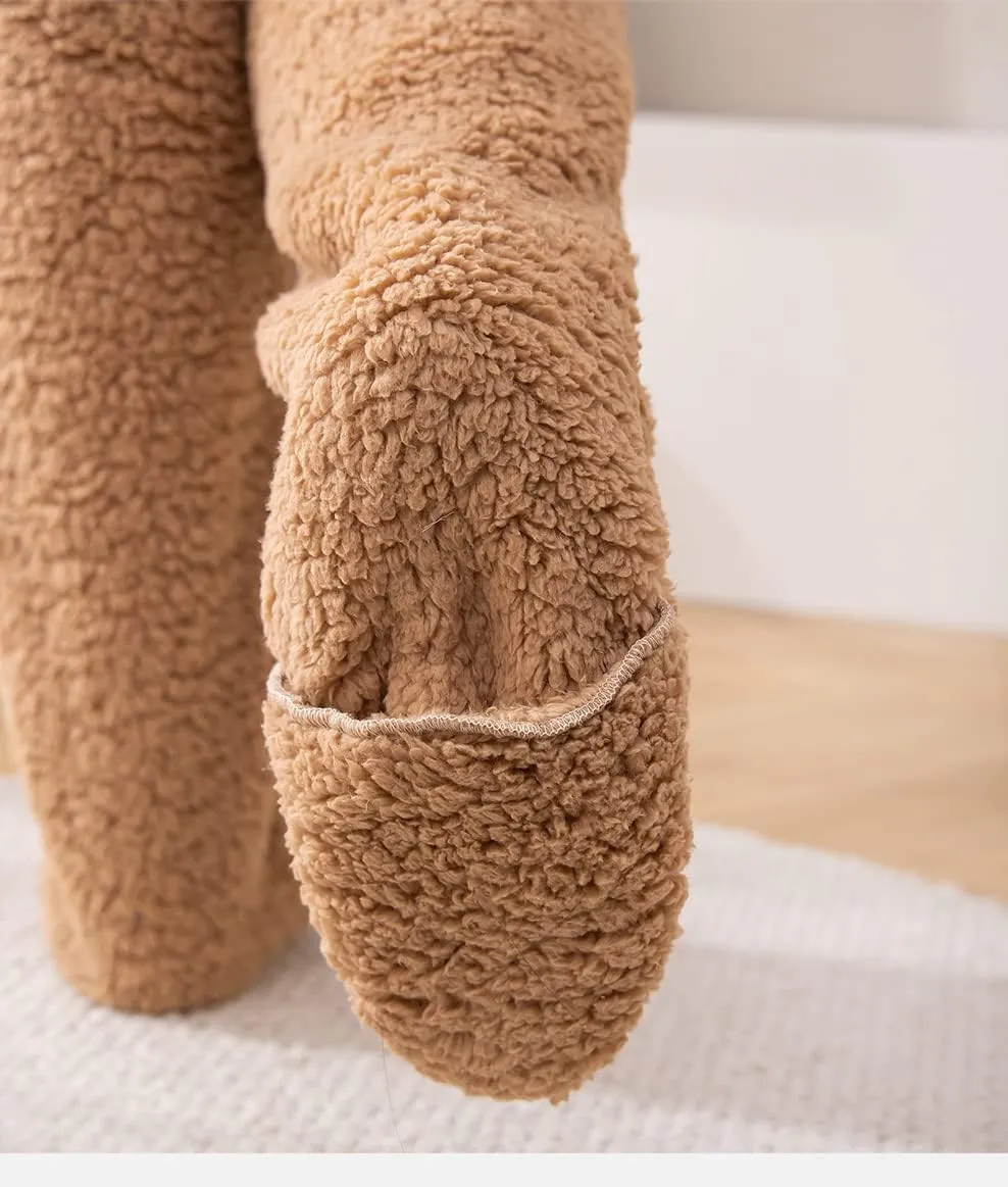 Snuggle Paws Socks Slippers, Teddy Legs Long Socks, Snuggs Cozy Socks, Cute SnugglePaws Sock Slippers Long Socks