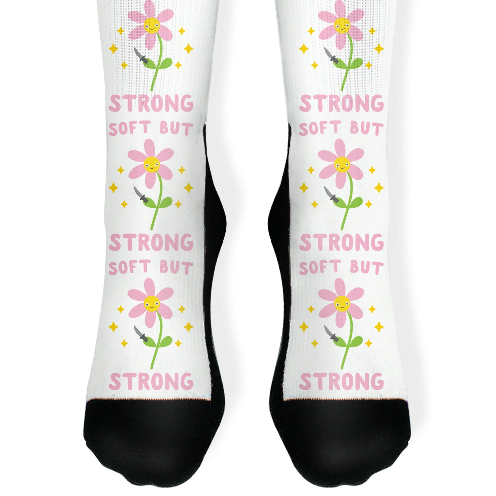 Soft But Strong Flower Socks