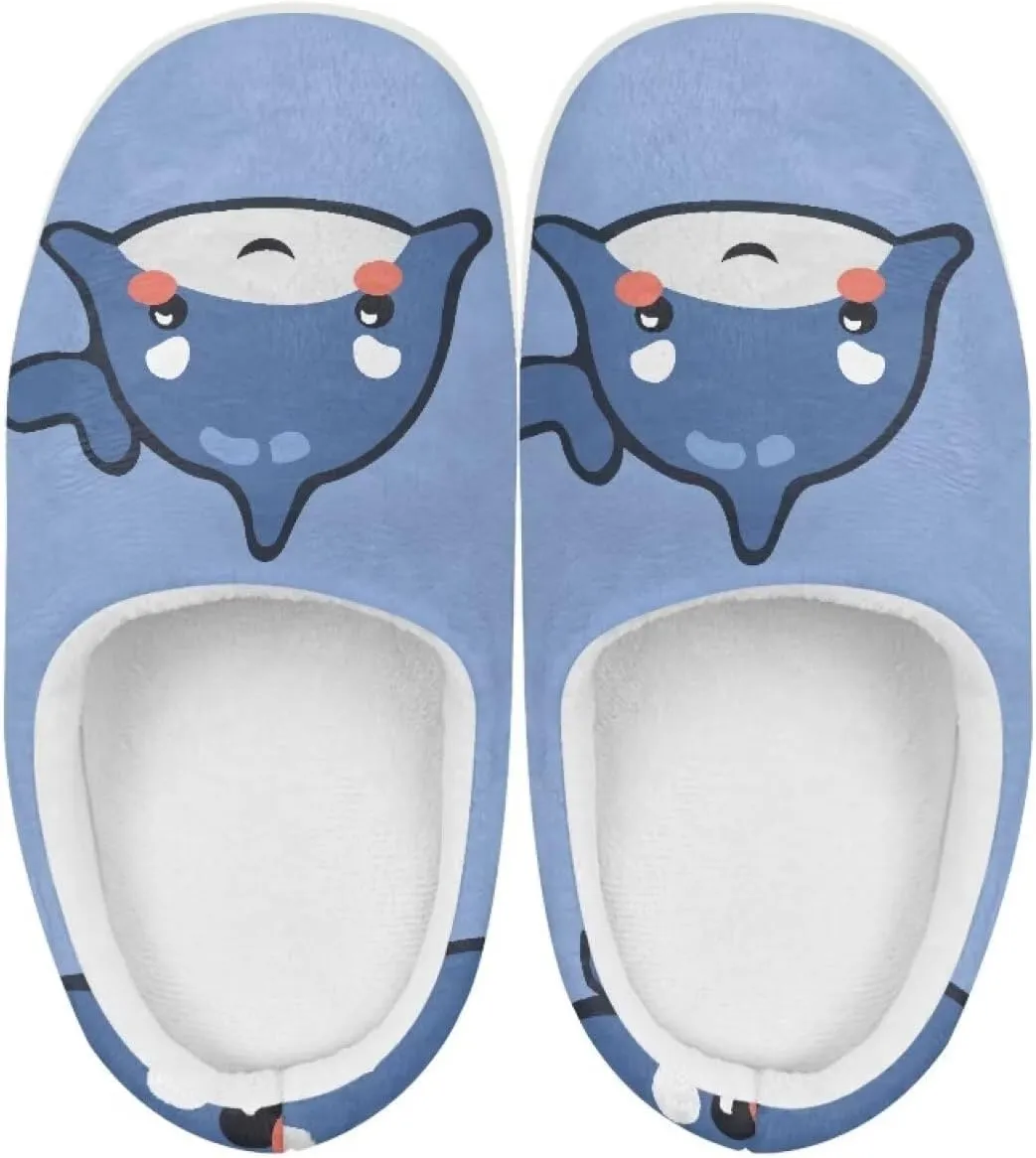 Soft Cozy Slippers for Girls Comfort Warm Home Shoes Cute Animals Print House Slippers Non Slip Plush Slippers Washable for Indoor Outdoor US 9-15