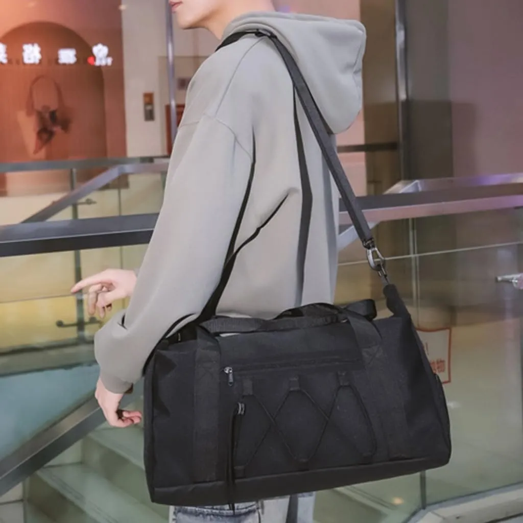 Spacious Workout Duffle With Separate Shoe Storage Practical Handbag Travel Shoulder Bag For Fitness Enthusiasts