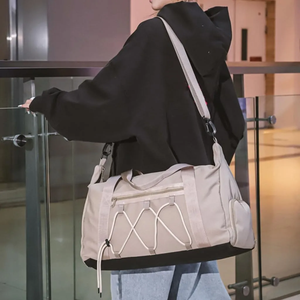 Spacious Workout Duffle With Separate Shoe Storage Practical Handbag Travel Shoulder Bag For Fitness Enthusiasts