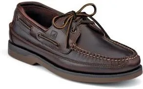 Sperry mens Mako 2-eye Boat Shoe, Amaretto, 10.5 Narrow US