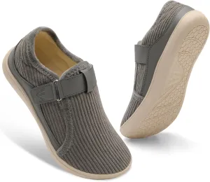 Spesoul Wide Womens Slippers Adjustable House Shoes Indoor Outdoor Barefoot Slippers Cozy Walking Shoe Swollen Edema Diabetic Shoes