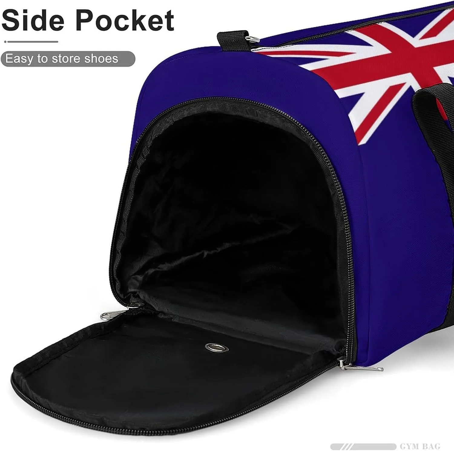 Sports Duffel Bag with Tristan Da Cunha Flag for Men Women Shoe Compartment Weekender
