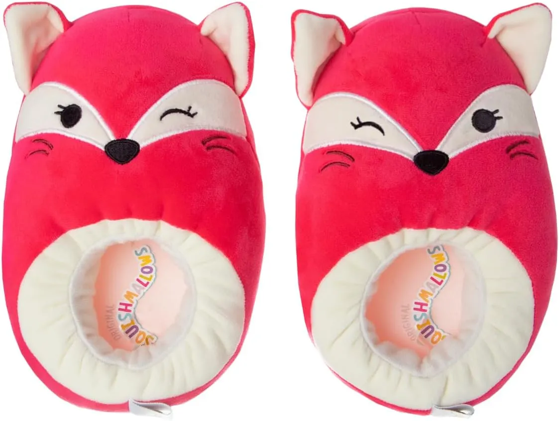 Squishmallows Slippers Plush Lightweight Warm Comfort Soft Aline Slipper House Shoes for Kids and Adults (sizes 11-1 Little Kid / 2-5 Big Kid / 5-10 Adult)