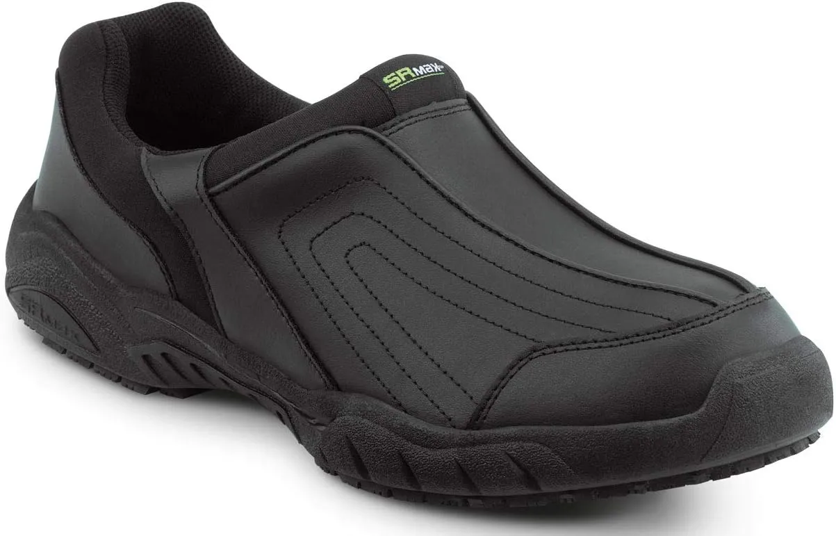 SR Max Charlotte, Women's, Black, Athletic Slip On Style Slip Resistant Soft Toe Work Shoe