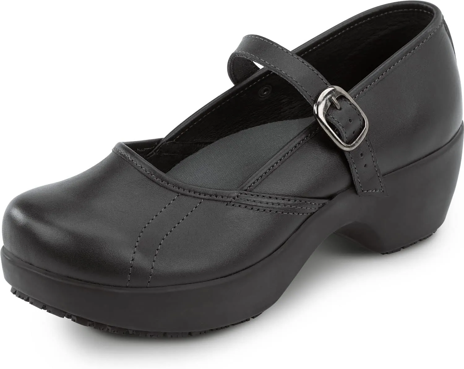 SR Max Vienna Women's Black Mary Jane Clog Style Slip Resistant Soft Toe Work Shoe