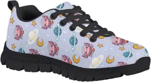 Stylish Breathable Tennis Sneakers Indoor Anti-Skid Shoes for Boys Girls Lightweight Cozy Rubber Sole Anti-Skid Shoes for Travel US Little Kid 11-13 Big Kid 1-5 Black Sole