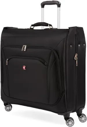 SwissGear 7895 Premium Rolling Garment Bag, Black, 24" Spinner Edition