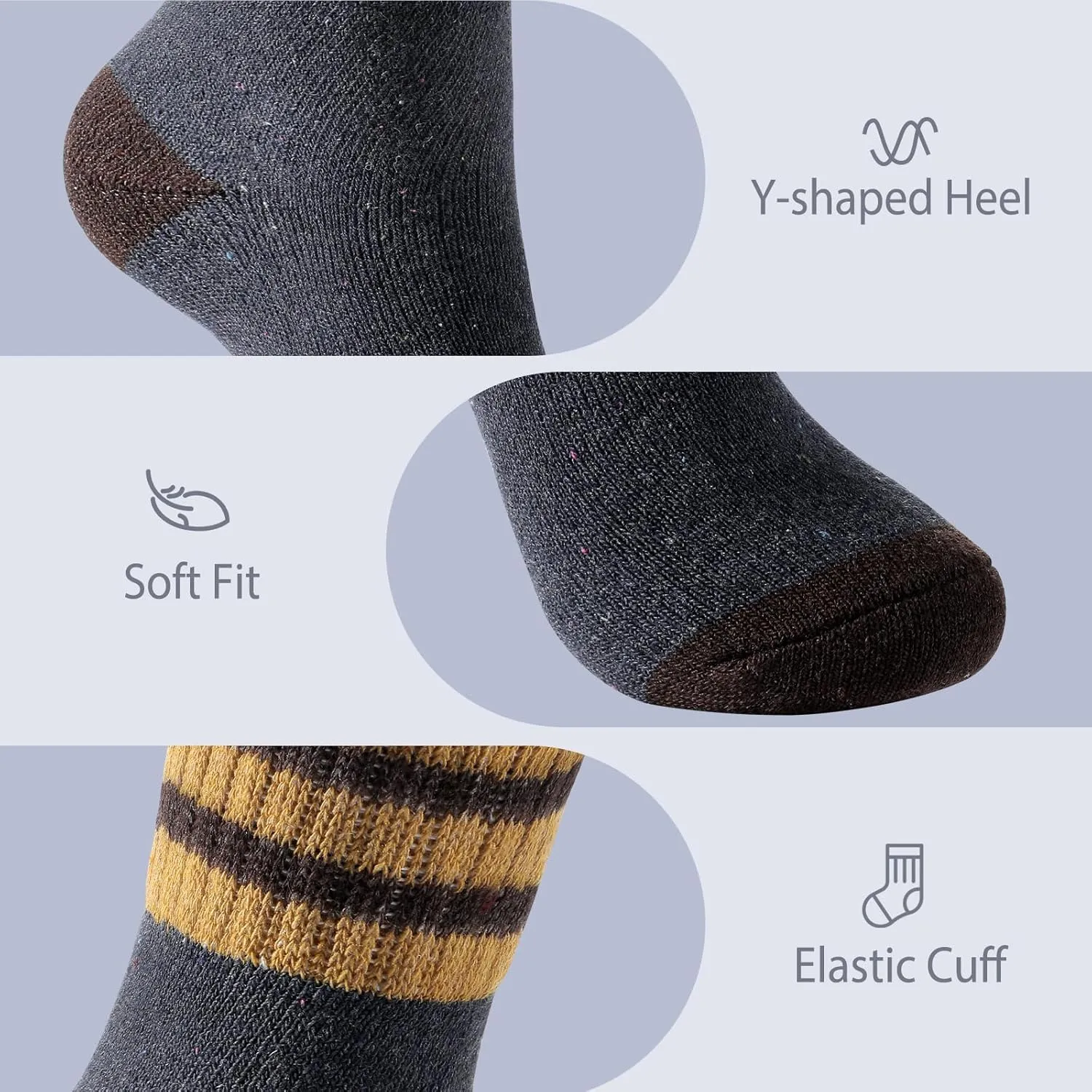 Tavaleu Womens Wool Socks - Soft Cozy Winter Warm Socks for Women Crew Socks Casual
