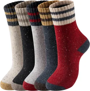 Tavaleu Womens Wool Socks - Soft Cozy Winter Warm Socks for Women Crew Socks Casual