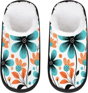 Tavisto Cozy Travel Slippers for Women Men, Non-Slip Sole Fleece Lining Washable House Shoes