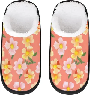 Tavisto Cozy Travel Slippers for Women Men, Non-Slip Sole Fleece Lining Washable House Shoes