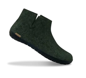 The Boot with Rubber Sole By Glerups - Forest/Black