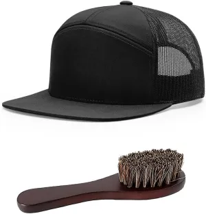 The Hat Pros | Richardson 168 Hi-Pro Trucker Snapback Cap Bundle with THP Hat & Clothing Brush