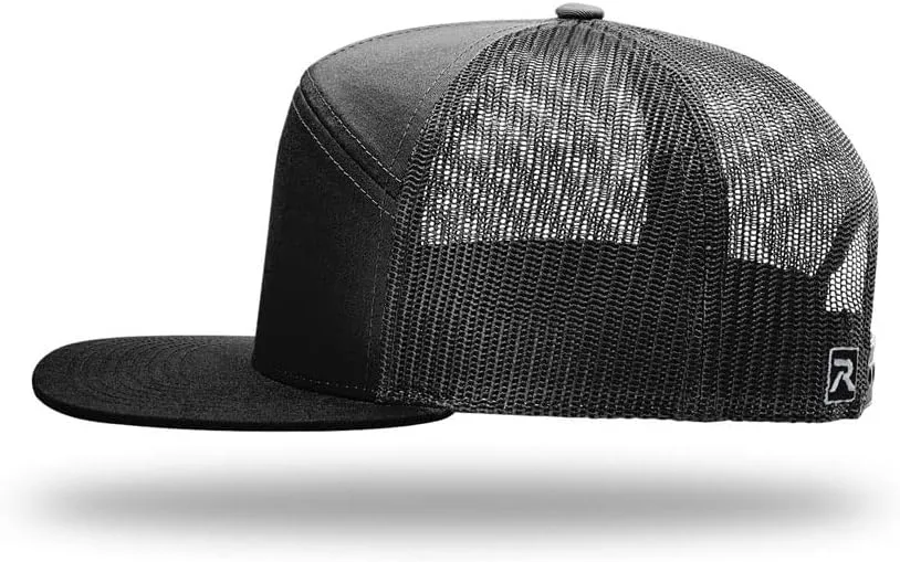 The Hat Pros | Richardson 168 Hi-Pro Trucker Snapback Cap Bundle with THP Hat & Clothing Brush
