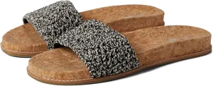 The SAK Women's Mendocino Slide Crochet, Slip On Sandals, Summer Open Toe Shoes, Black, 10