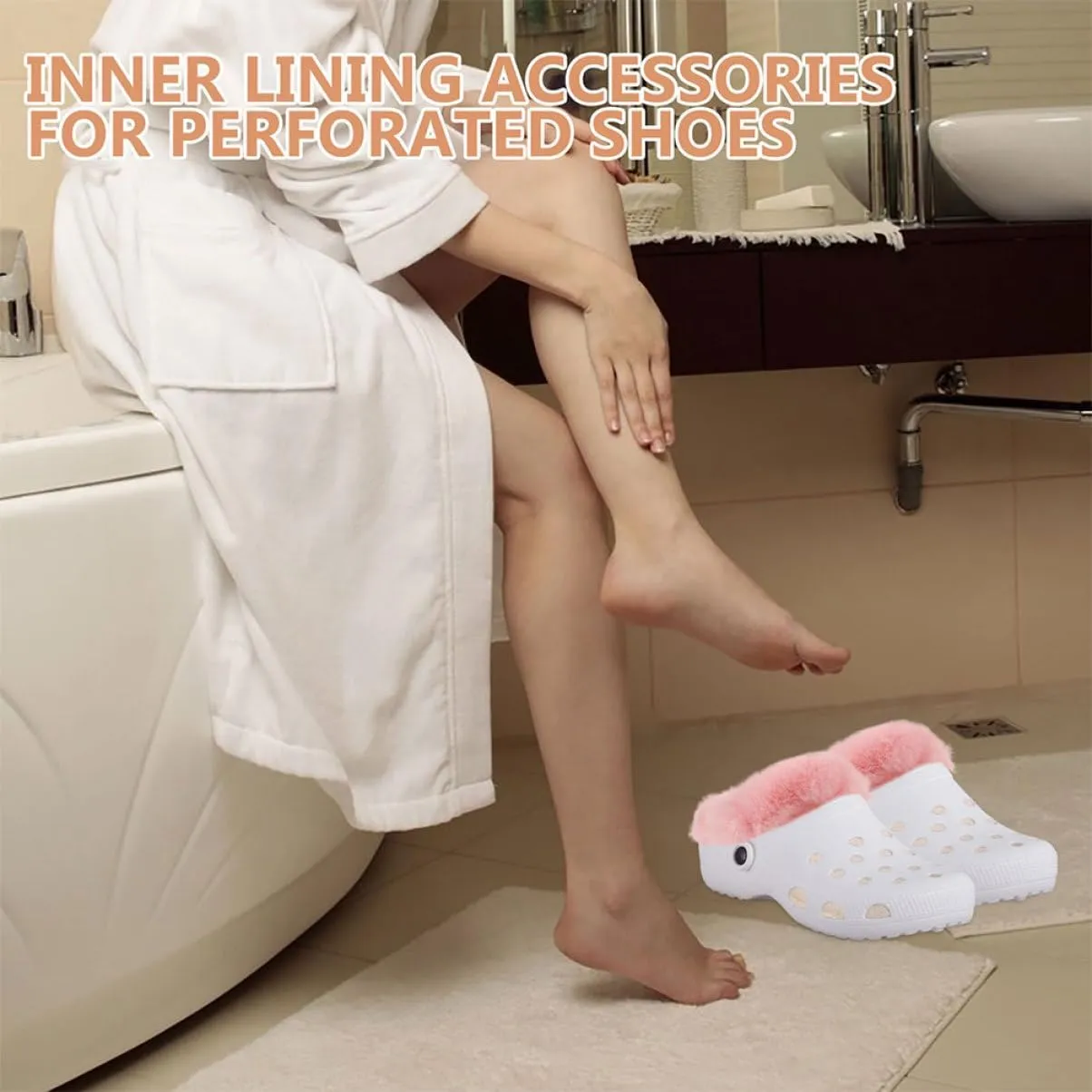 Thick Fleece Liners for Shoes Removable Washable Warm Winter Slippers Liners for Cold Weather