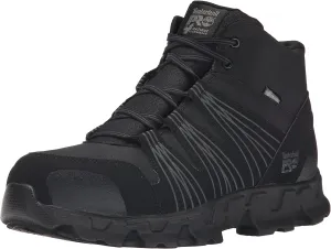 Timberland PRO Men's Powertrain Mid Alloy Safety Toe Static Dissipative Industrial Athletic Work Shoe