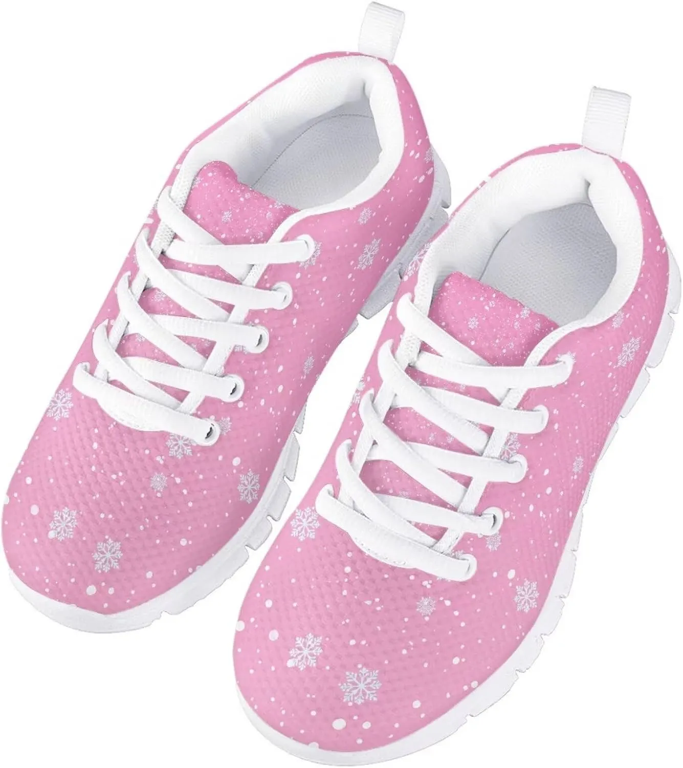 Toddler Boys Girls Sneakers Casual Cozy House Shoes Stylish Cartoon Breathable Elastic Mesh Shoes with Rubber Sole for Outdoor US Little Kid 11-15 Big Kid 1-5 White Sole